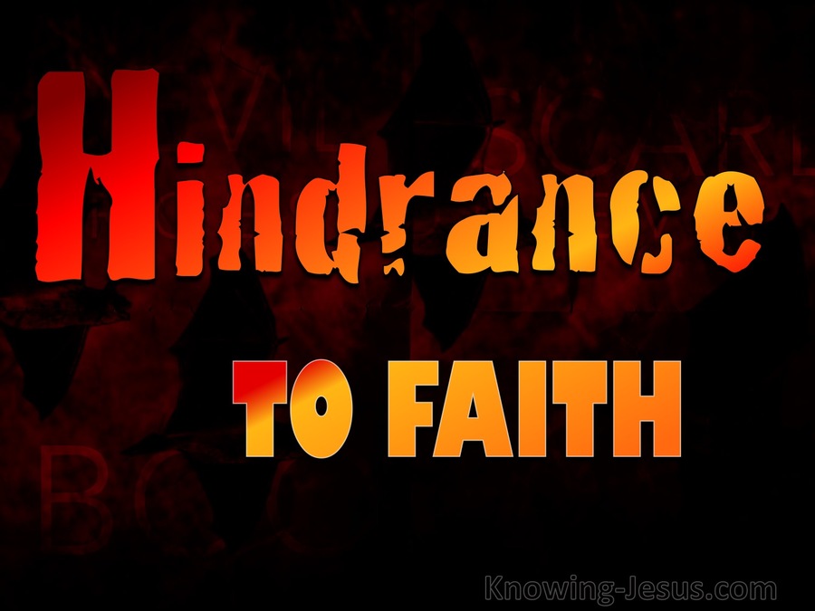 Hindrance To Faith (devotional)03-17 (orange)
